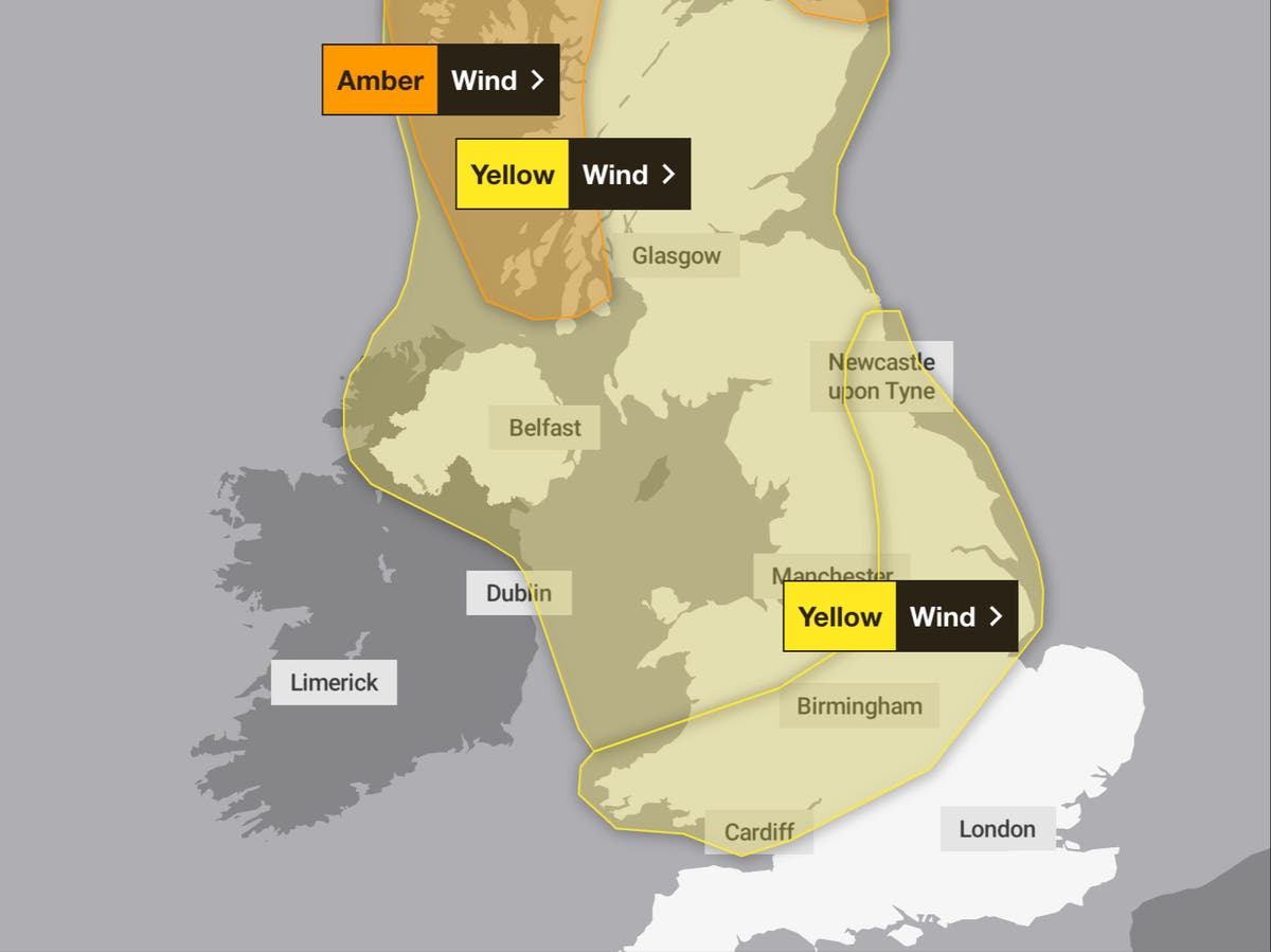 Storm Jocelyn: Travel advice as heavy winds hit airports, trains and roads