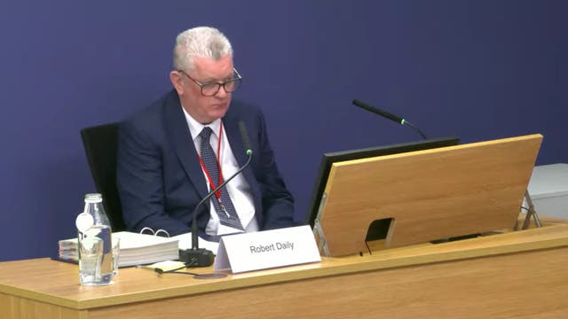 <p>Robert Daily, former post office investigator, gave evidence to the Horizon IT inquiry today </p>