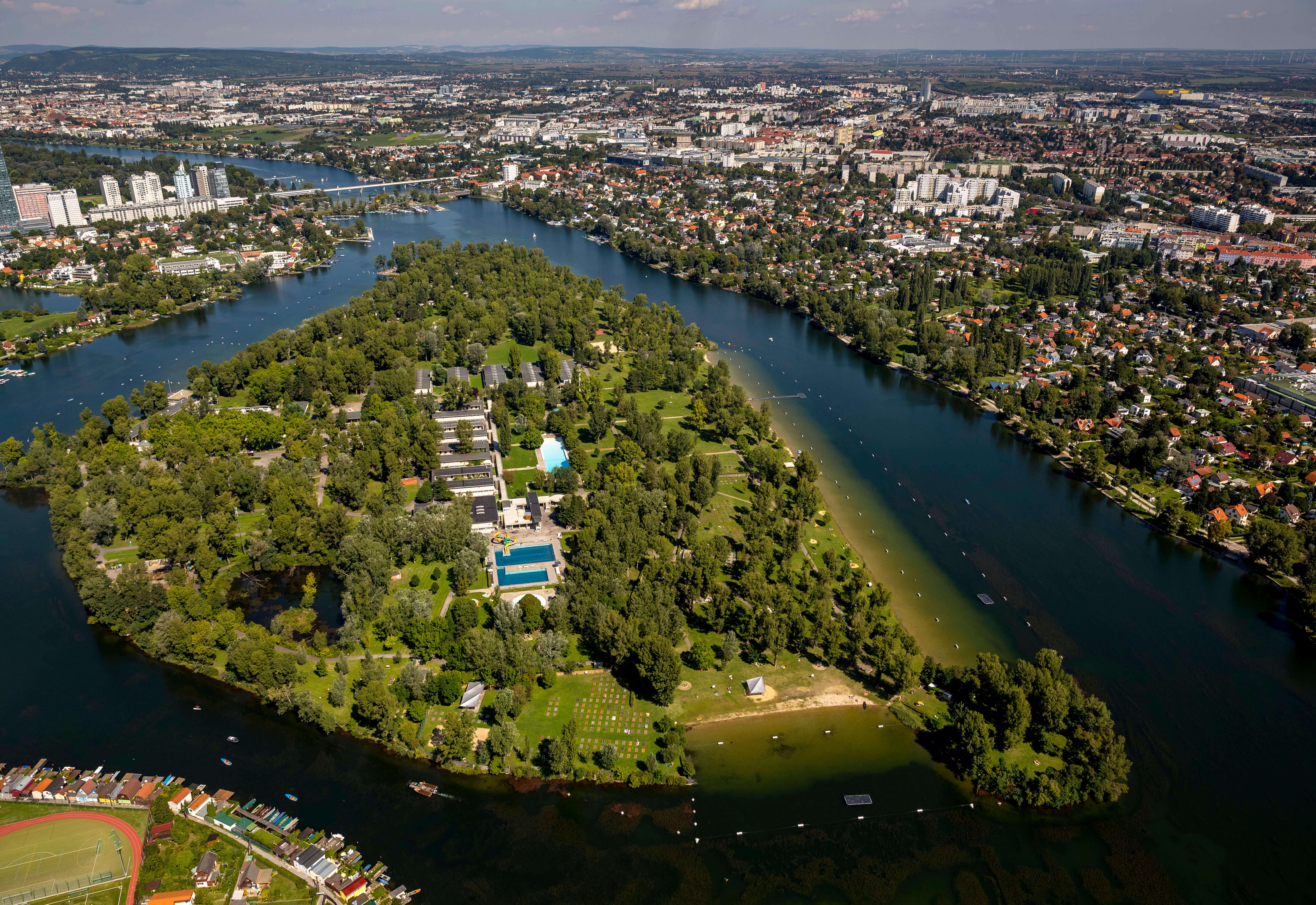 In the summer months, head to Strandbad Gänsehäufel for a dip in the Danube