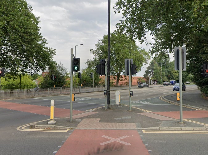 An “altercation” took place at a traffic light, police said