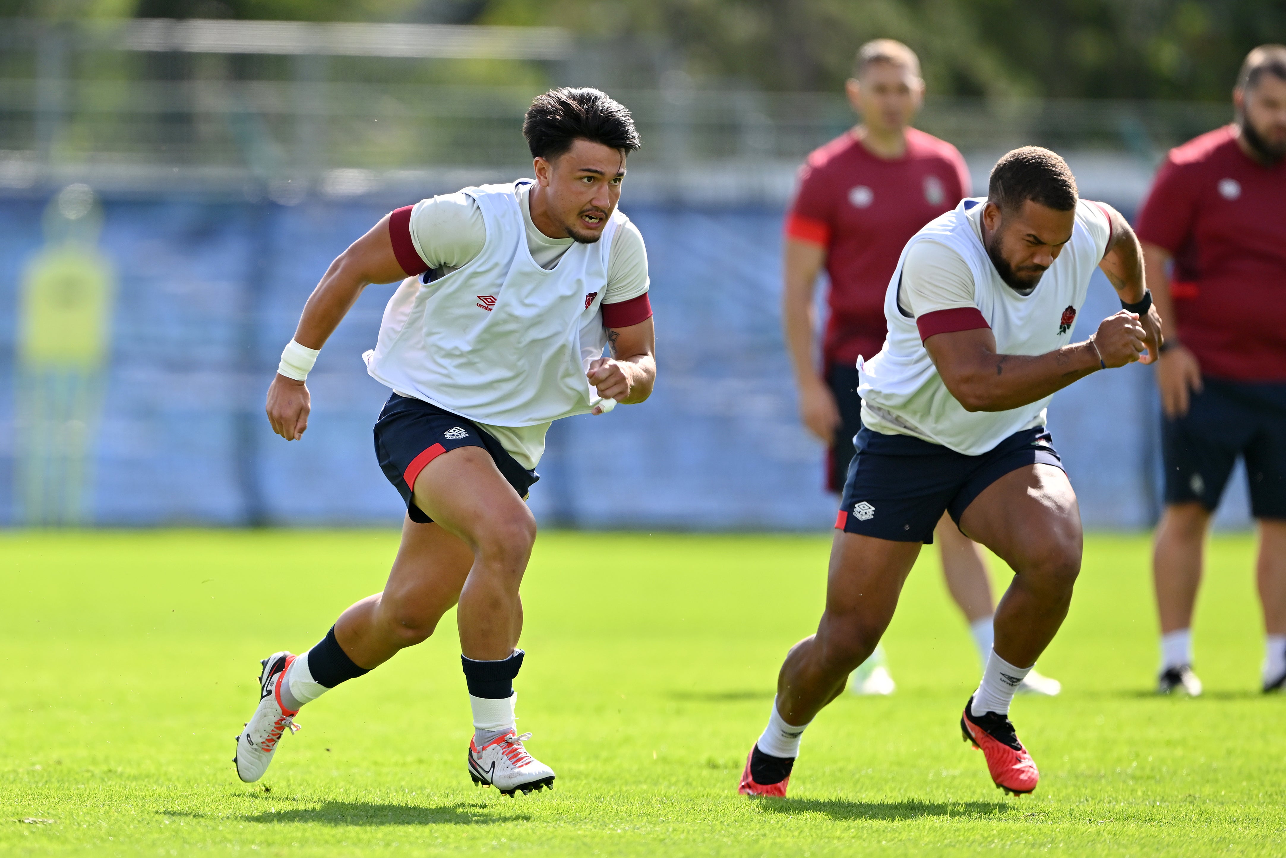 Marcus Smith (left) and the rest of the England squad will tune up for the Six Nations at a camp in Girona
