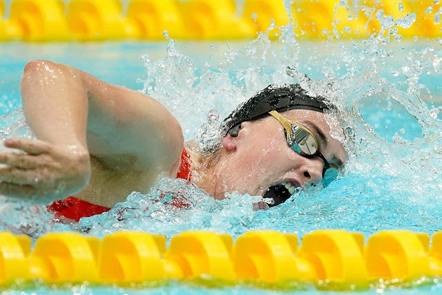 Great Britain’s Tully Kearney in action during the Women’s 100m S6 Freestyle heat 2, on day two of the 2023 Para Swimming World Championships at the Manchester Aquatics Centre, Manchester. Picture date: Tuesday August 1, 2023.