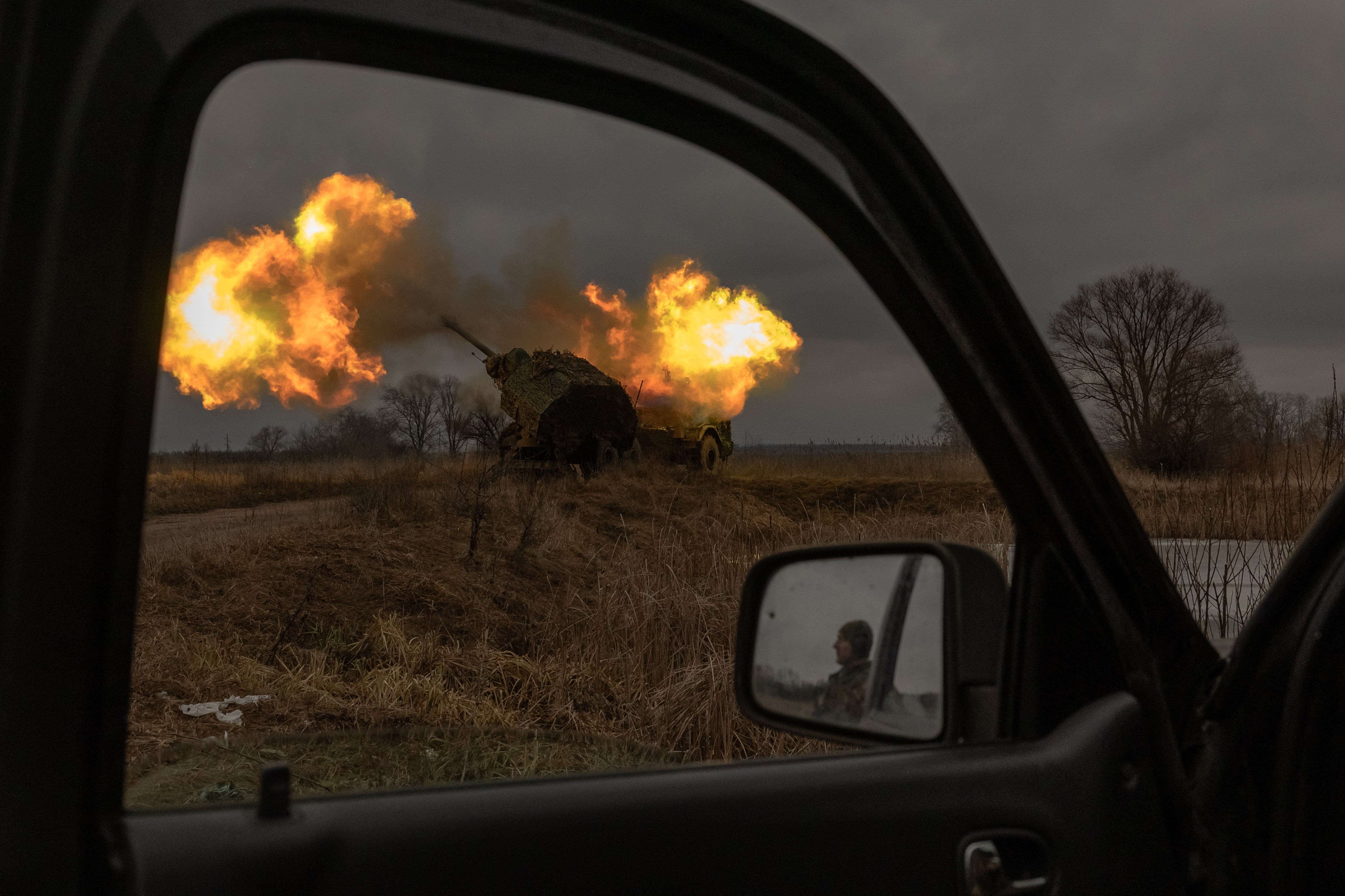 Ukrainian forces fire a Swedish-made Archer Howitzer in the Donetsk region last week
