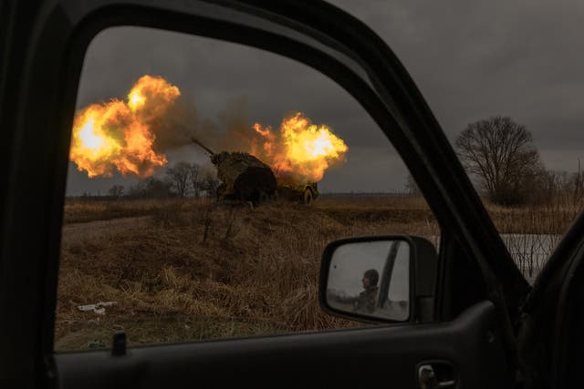 <p>Ukrainian forces fire a Swedish-made Archer Howitzer in the Donetsk region last week </p>