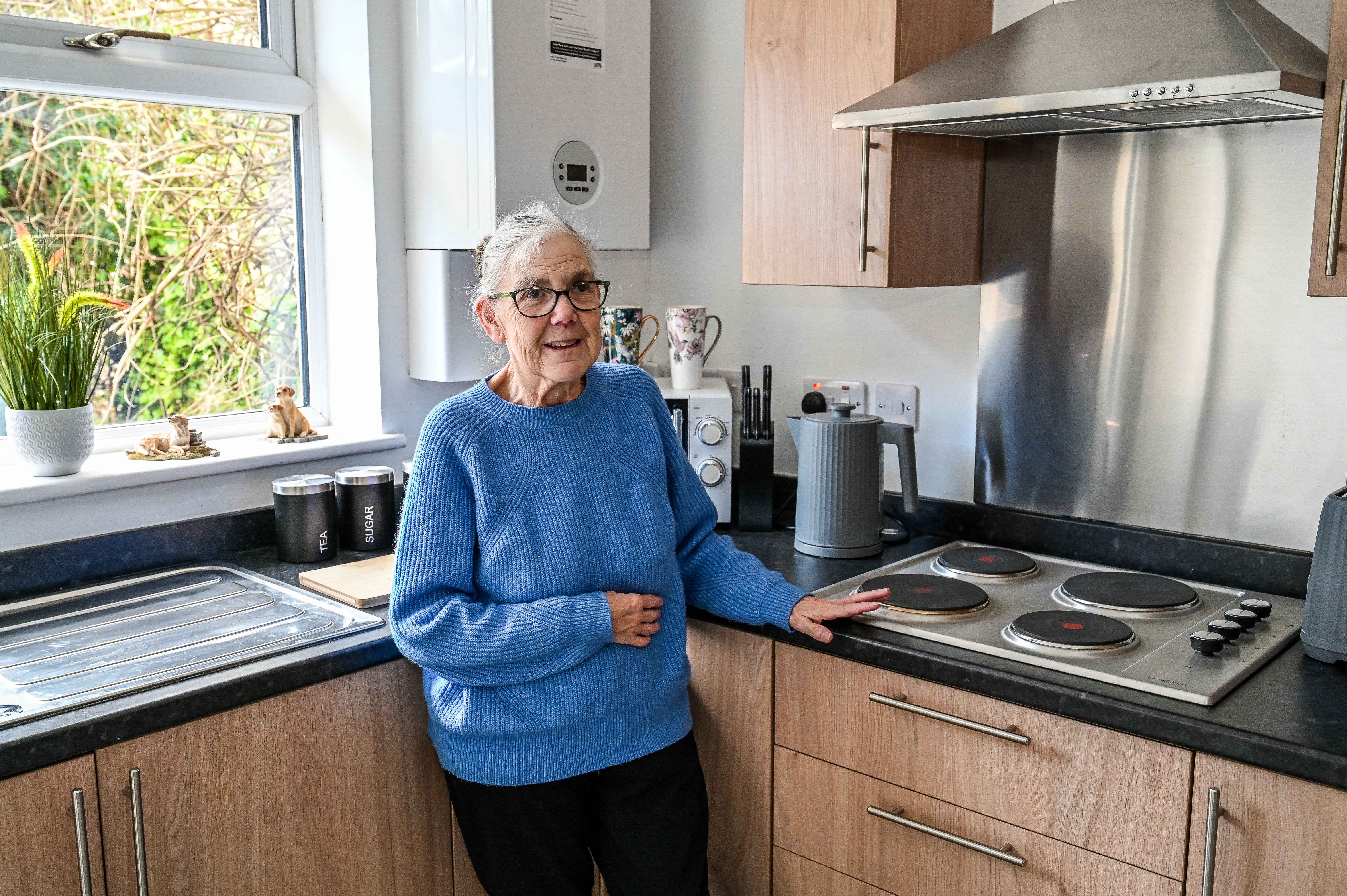 Pat says she’s looking forward to having friends ‘round for tea