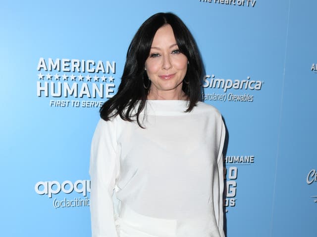 <p>Shannen Doherty attends the 9th Annual American Humane Hero Dog Awards at The Beverly Hilton Hotel on 5 October 2019 in Beverly Hills, California</p>