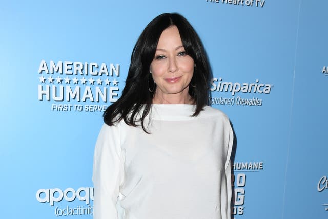 <p>Shannen Doherty attends the 9th Annual American Humane Hero Dog Awards at The Beverly Hilton Hotel on 5 October 2019 in Beverly Hills, California</p>