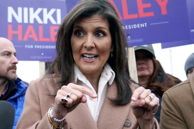 <p>Republican presidential primary candidate Nikki Haley </p>