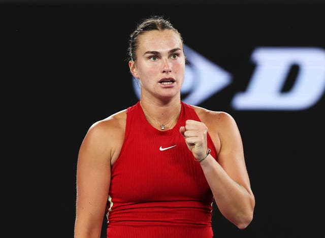 <p>Aryna Sabalenka won her 12th match in a row in Melbourne </p>