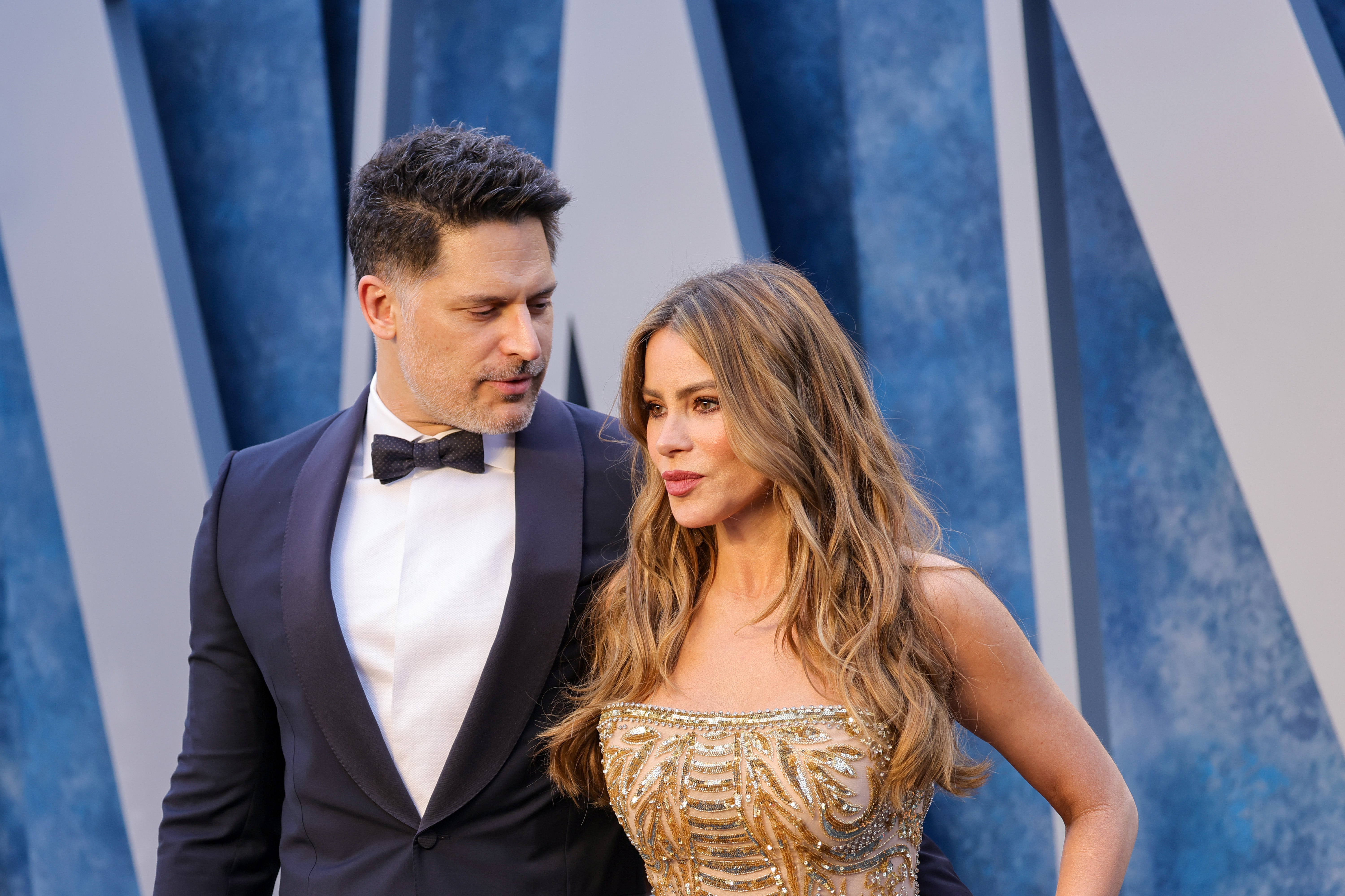 Joe Manganiello and Sofi­a Vergara attend the 2023 Vanity Fair Oscars Party