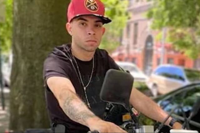 <p>NYPD officer charged with death of scooter rider he struck with cooler</p>