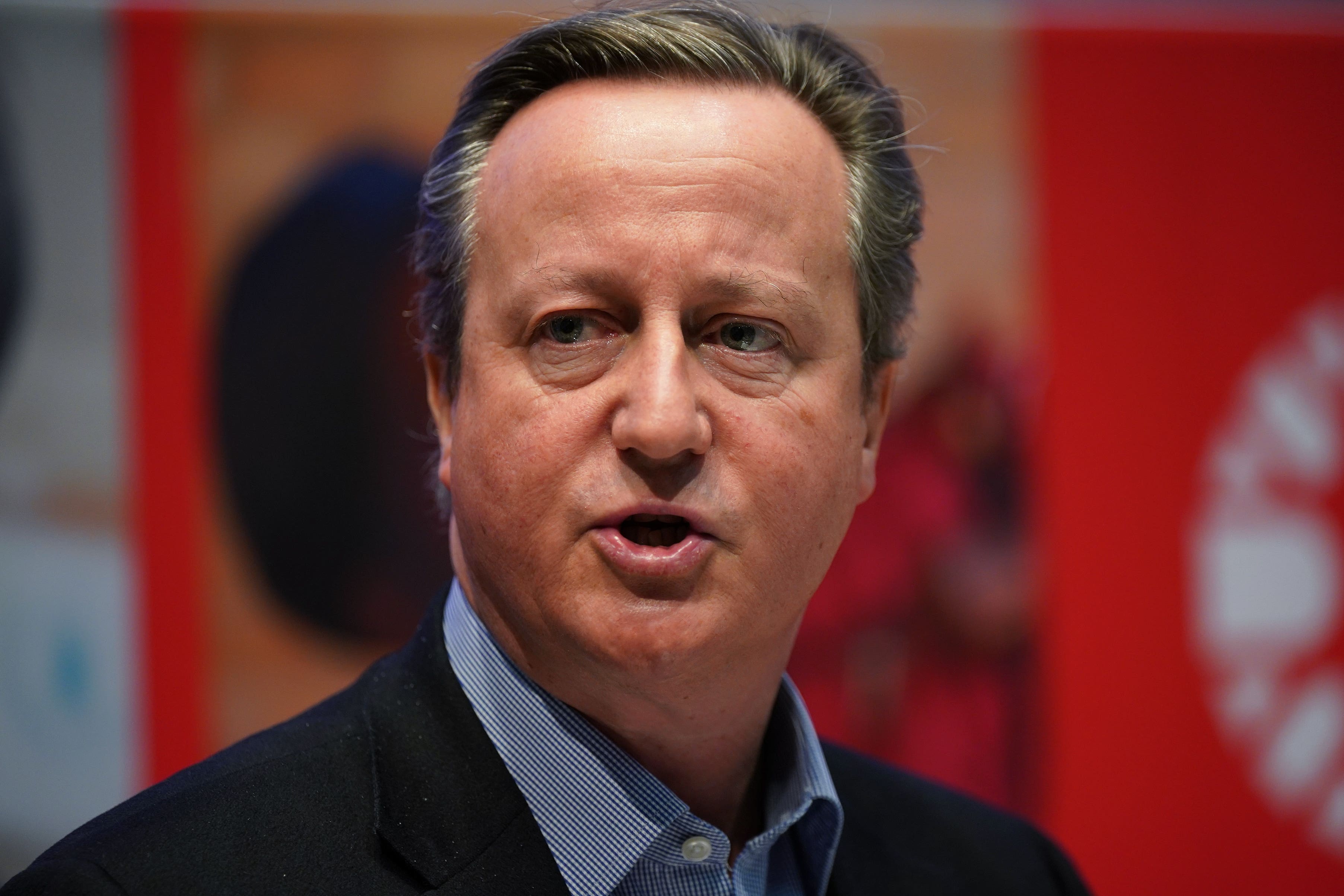 Lord David Cameron will push for a ‘sustainable, permanent ceasefire’ (Yui Mok/PA)