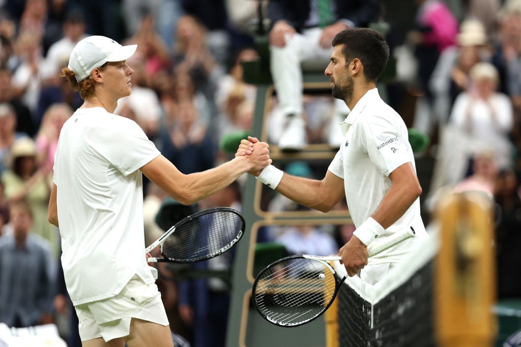 Djokovic taught Sinner a lesson in last year’s Wimbledon semi-finals