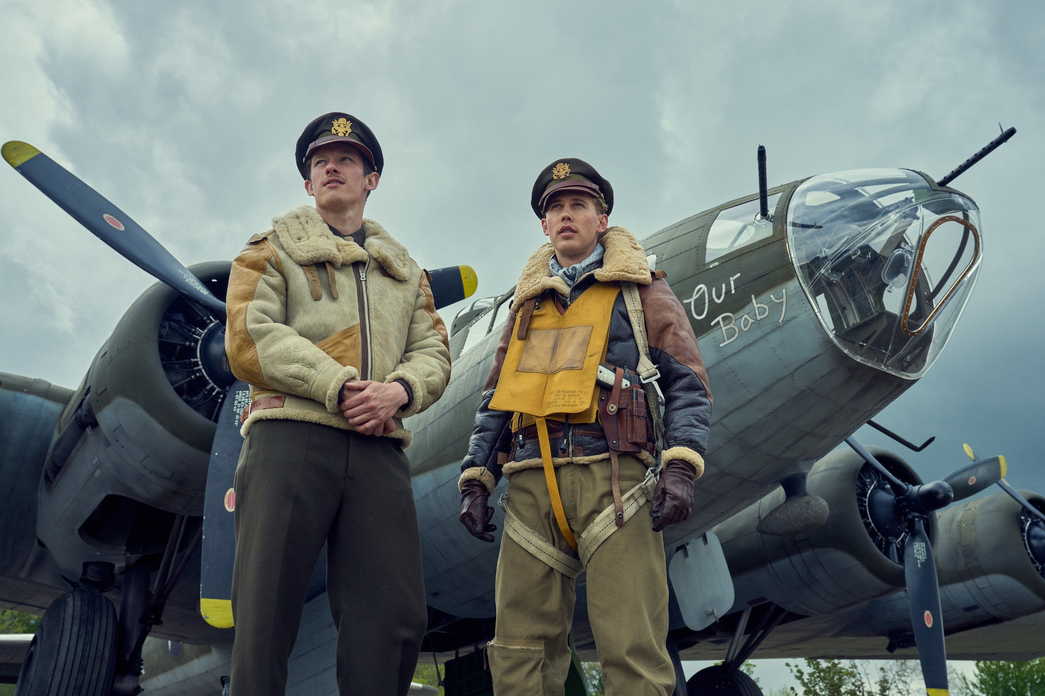 Callum Turner and Austin Butler as real-life cadets Major John ‘Bucky’ Egan and Major Gale ‘Buck’ Cleven