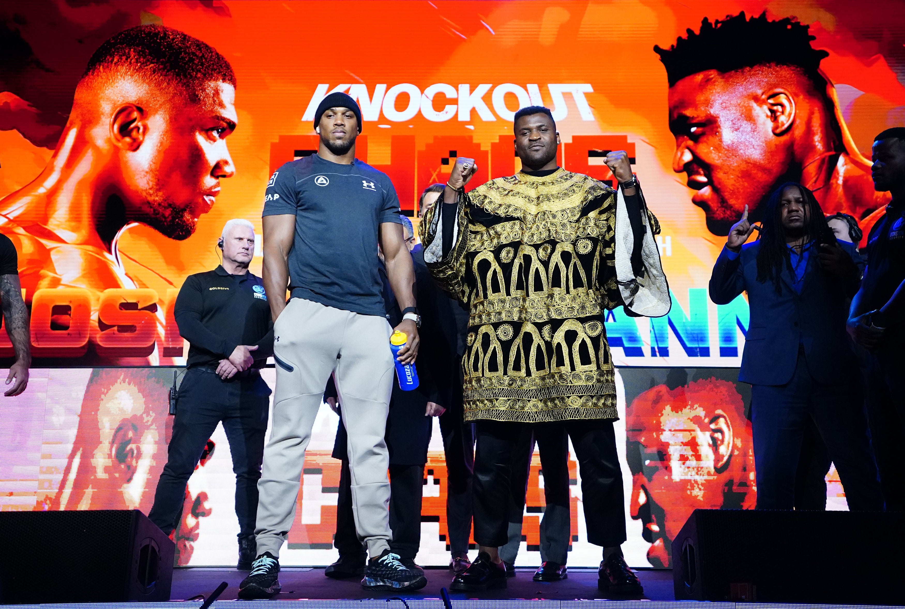 Ngannou and Joshua will fight in March
