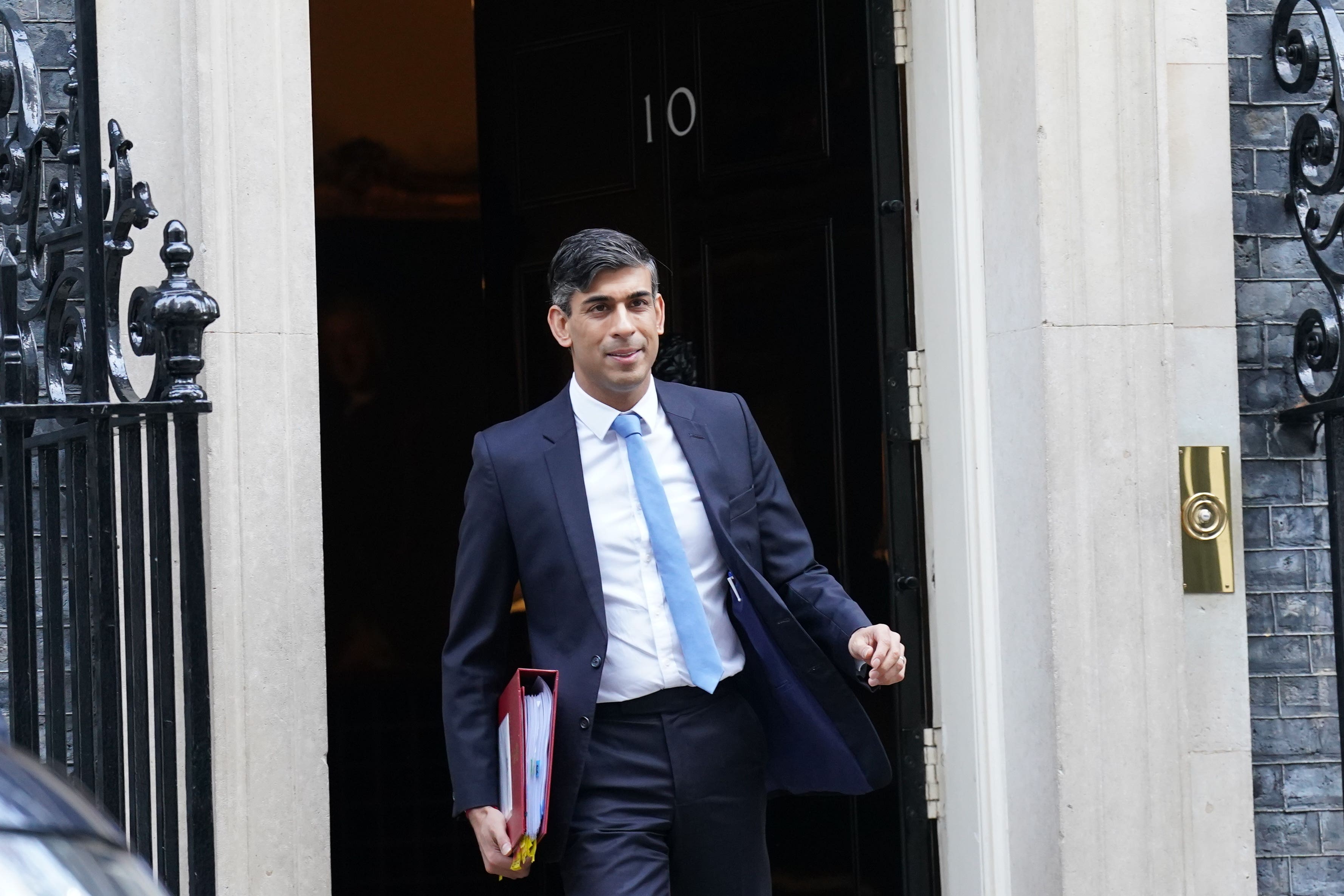 Senior Tories have rallied round Rishi Sunak and warned against ‘foolish’ infighting after former Cabinet minister Sir Simon Clarke called for a change in leader (Stefan Rousseau/PA)