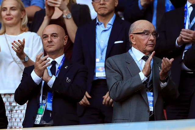 Joe Lewis (right) was an owner of Tottenham for around two decades (Mike Egerton/PA)