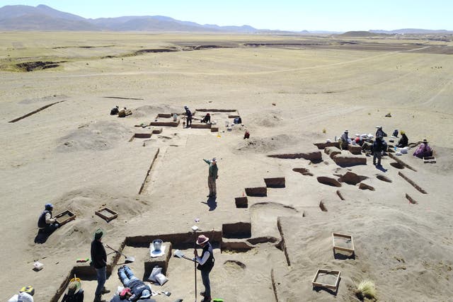 Researchers looked at the isotopic composition of the remains found in the burial site, Wilamaya Patjxa(Randy Haas/University of Wyoming/PA)