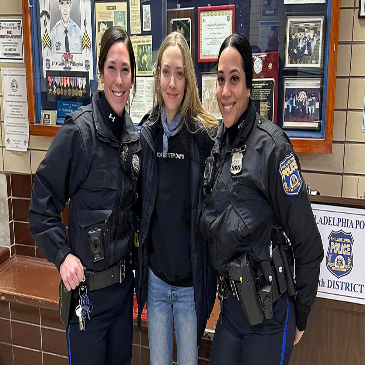 Actor Amanda Seyfried takes ride-along with police in philadelphia |  Lifestyle | Independent TV