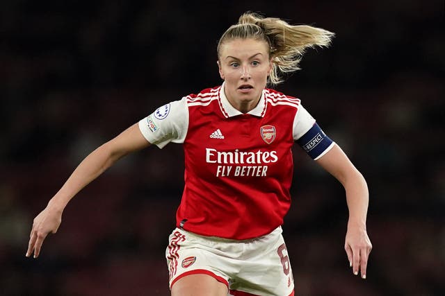Leah Williamson returned to action on Wednesday after recovering from an ACL injury (Mike Egerton/PA)