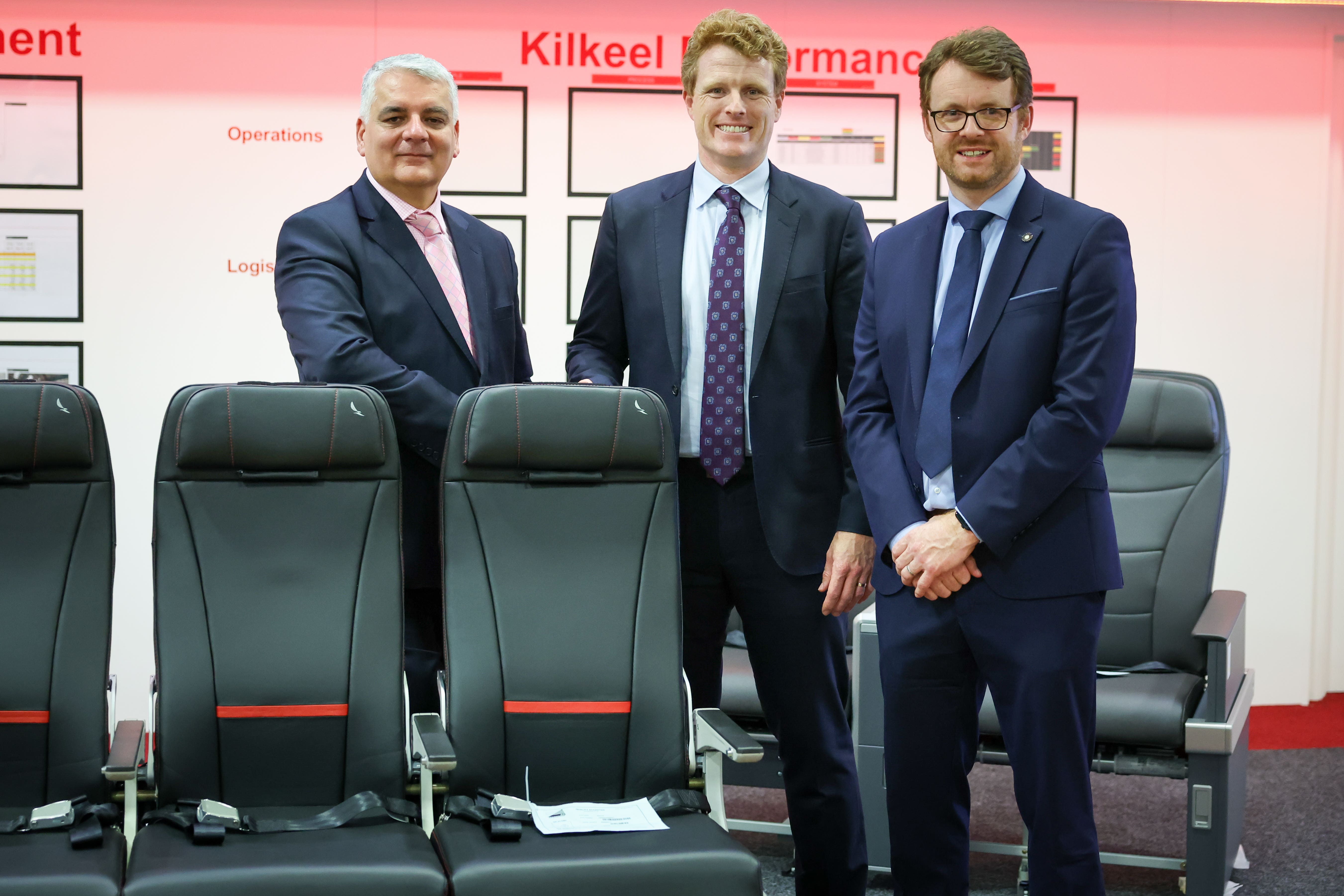 US company Collins Aerospace has invested more than £16m at its Kilkeel site in Co Down to develop passenger seating products for wide-body and twin-aisle aircraft (Invest Northern Ireland/PA)