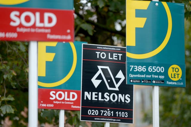 February is the best month to list a home on average, with homes listed during the month typically finding a buyer the quickest, as well as being most likely to be marked sold subject to contract, according to analysis by Rightmove (Anthony Devlin/PA)