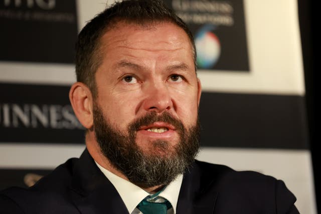 Ireland have won 29 of their last 32 Test matches under head coach Andy Farrell (Damien Eagers/PA)