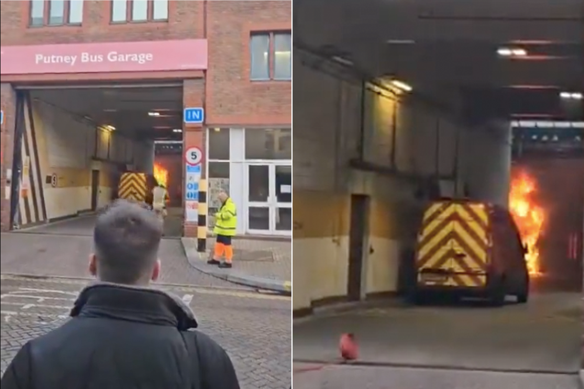 Third electric London bus catches fire after two burst into flames earlier this month