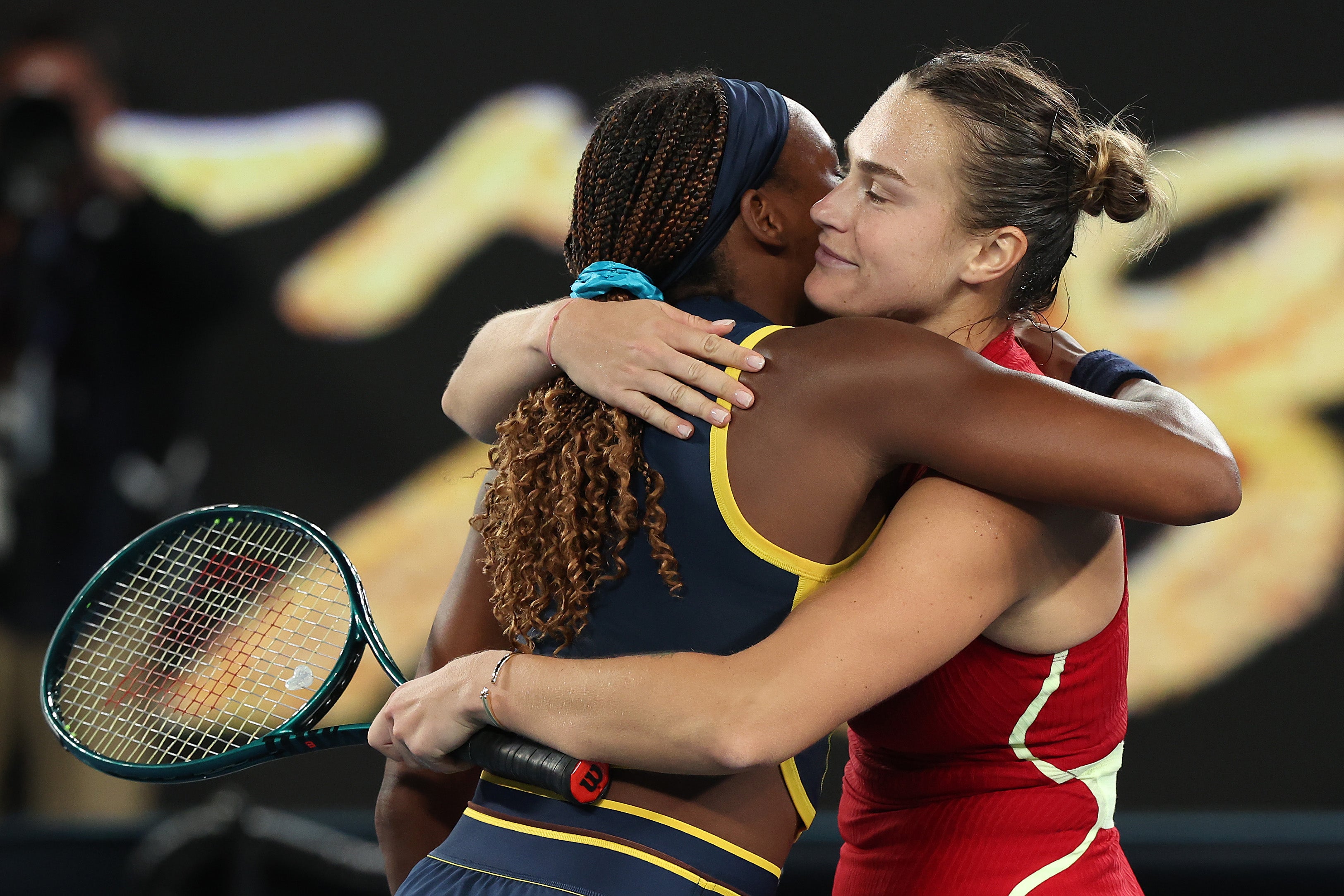 Sabalenka will play Qinwen Zheng in Saturday’s final after beating Coco Gauff