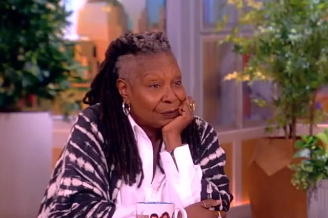 <p>Whoopi Goldberg on The View</p>