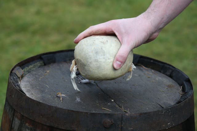 Haggis is banned from the US because it contains sheep lungs (Andrew Milligan/PA)