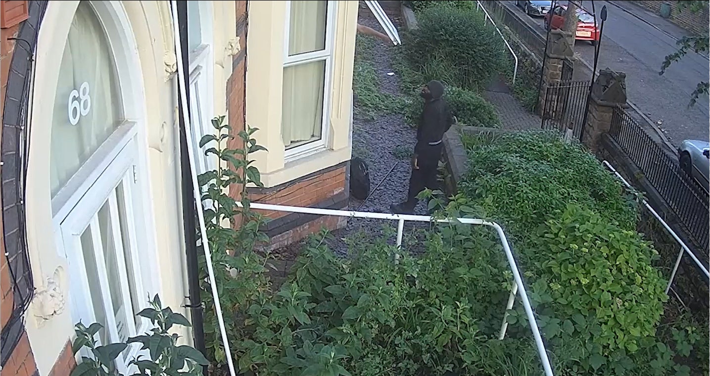 Footage shows Valdo Calocane attempting to break into a secure accommodation house in Nottingham