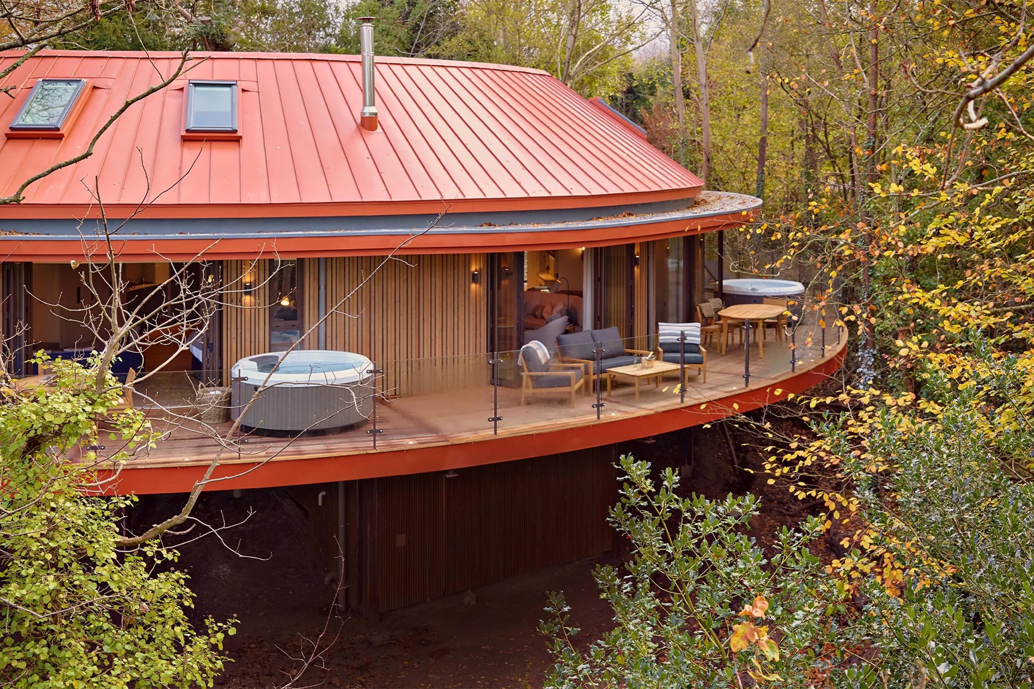 This spa is inside a tree house, complete with culinary classes