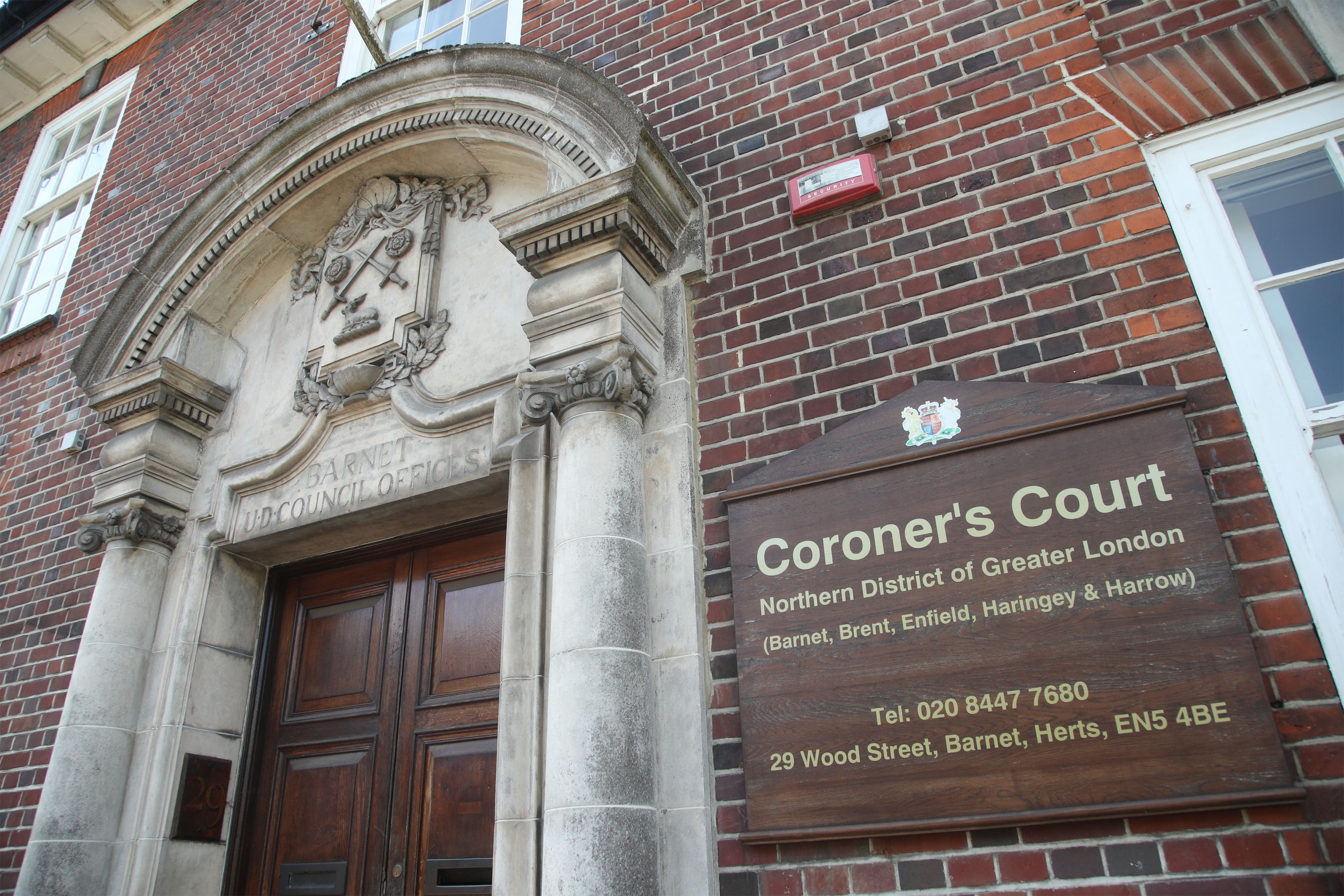 The hearing took place at Barnet Coroner’s Court (Yui Mok/PA)