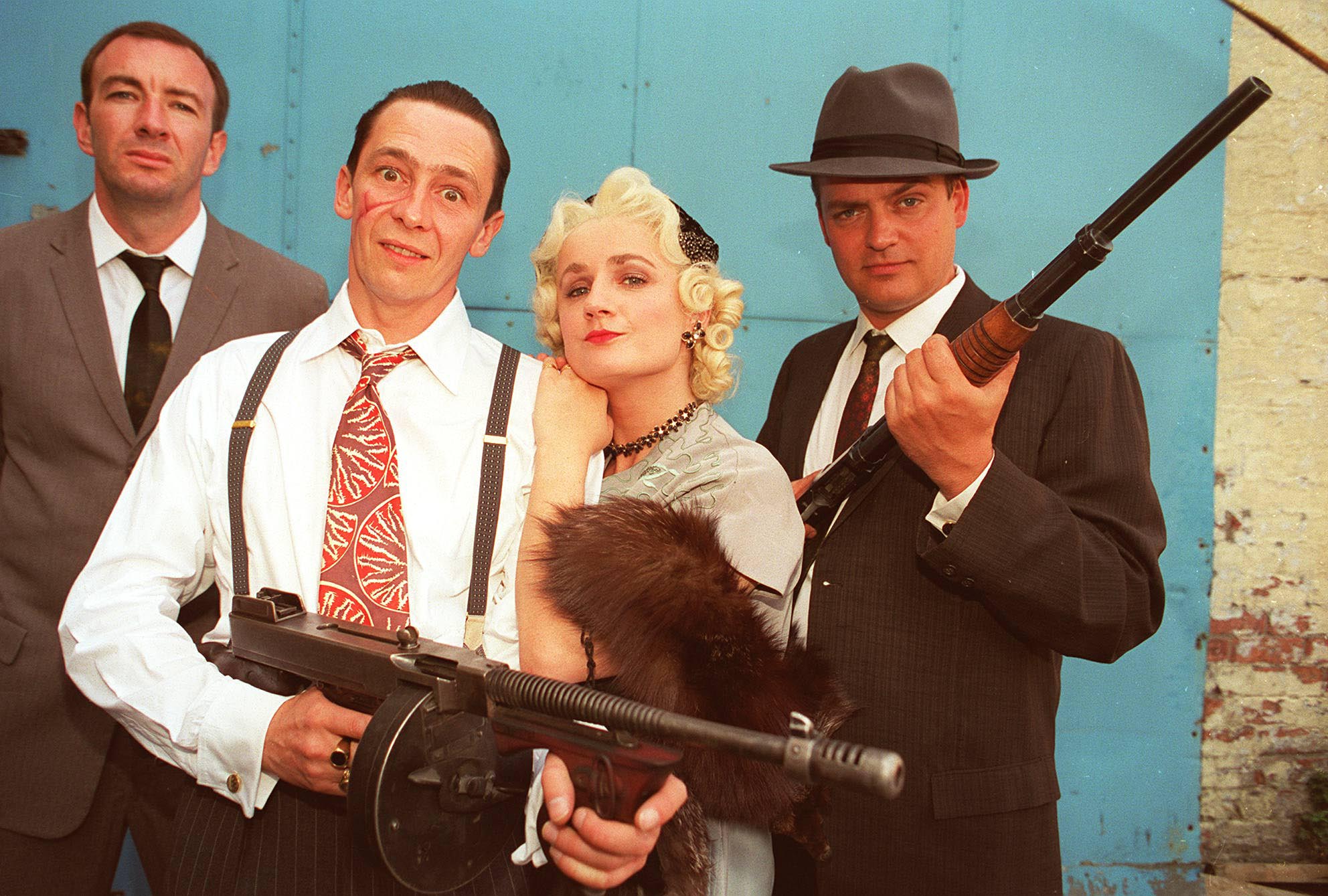 Fast characters: Simon Day, Paul Whitehouse: Caroline Aherne and Charlie Higson in a 1995 publicity shot for ‘The Fast Show’