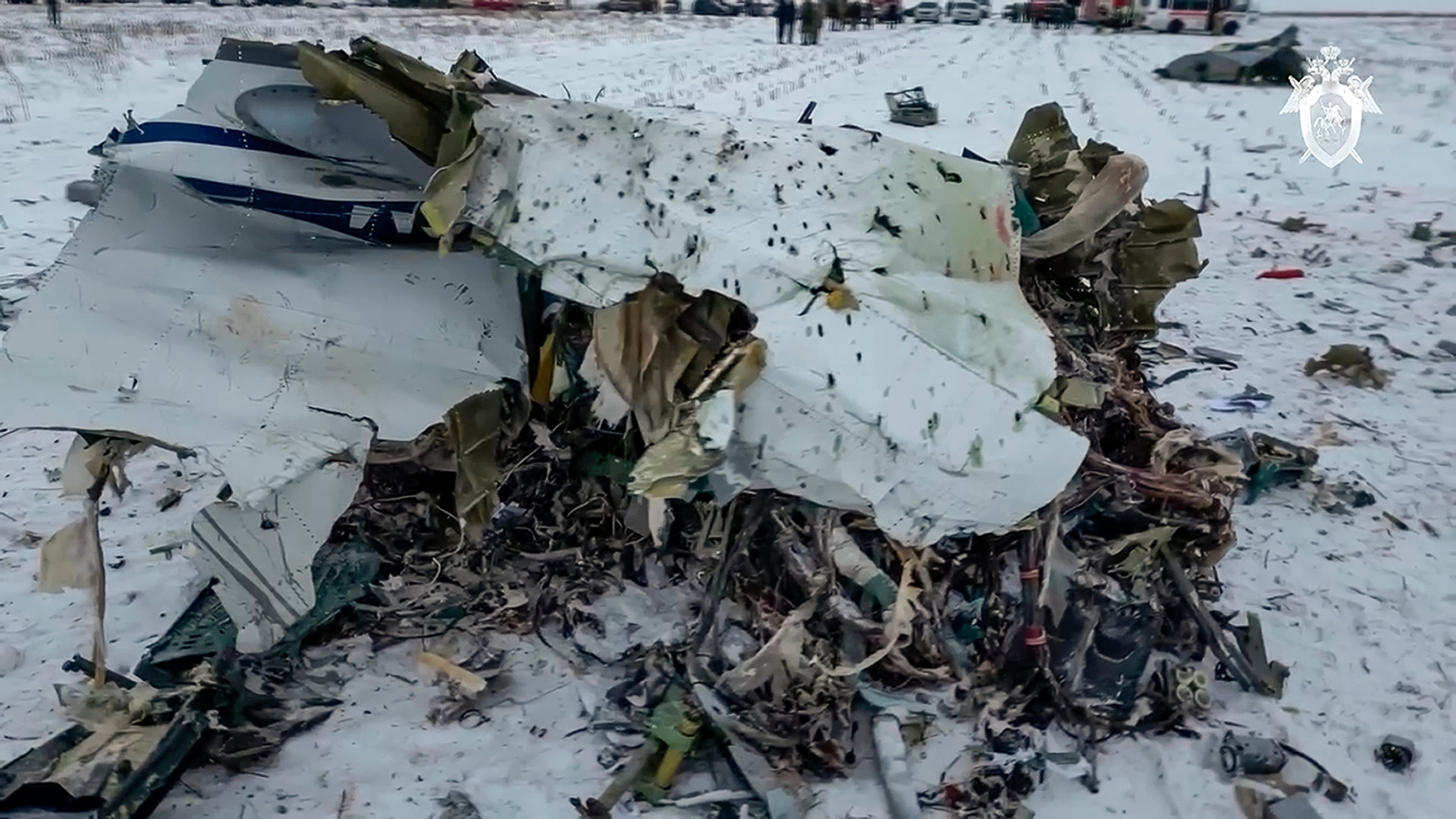 Images released by Russia’s investigative committee purpot to show plane wreckage