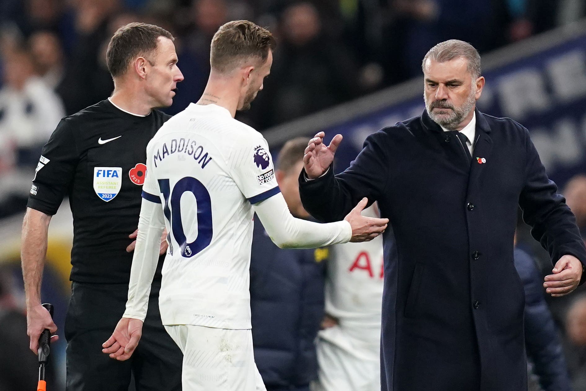 James Maddison is full of praise of manager Ange Postecoglou after Spurs beat Villa.