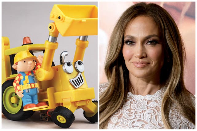 <p>Bob the Builder (left) and Jennifer Lopez</p>