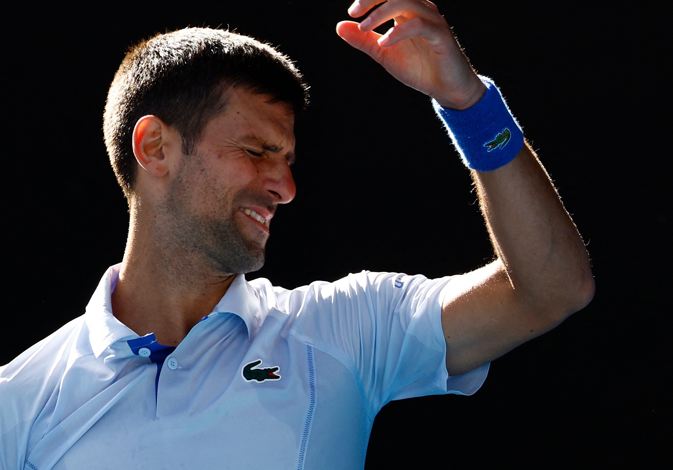 Djokovic was thrashed by Sinner in the first two sets before the 22-year-old closed out victory