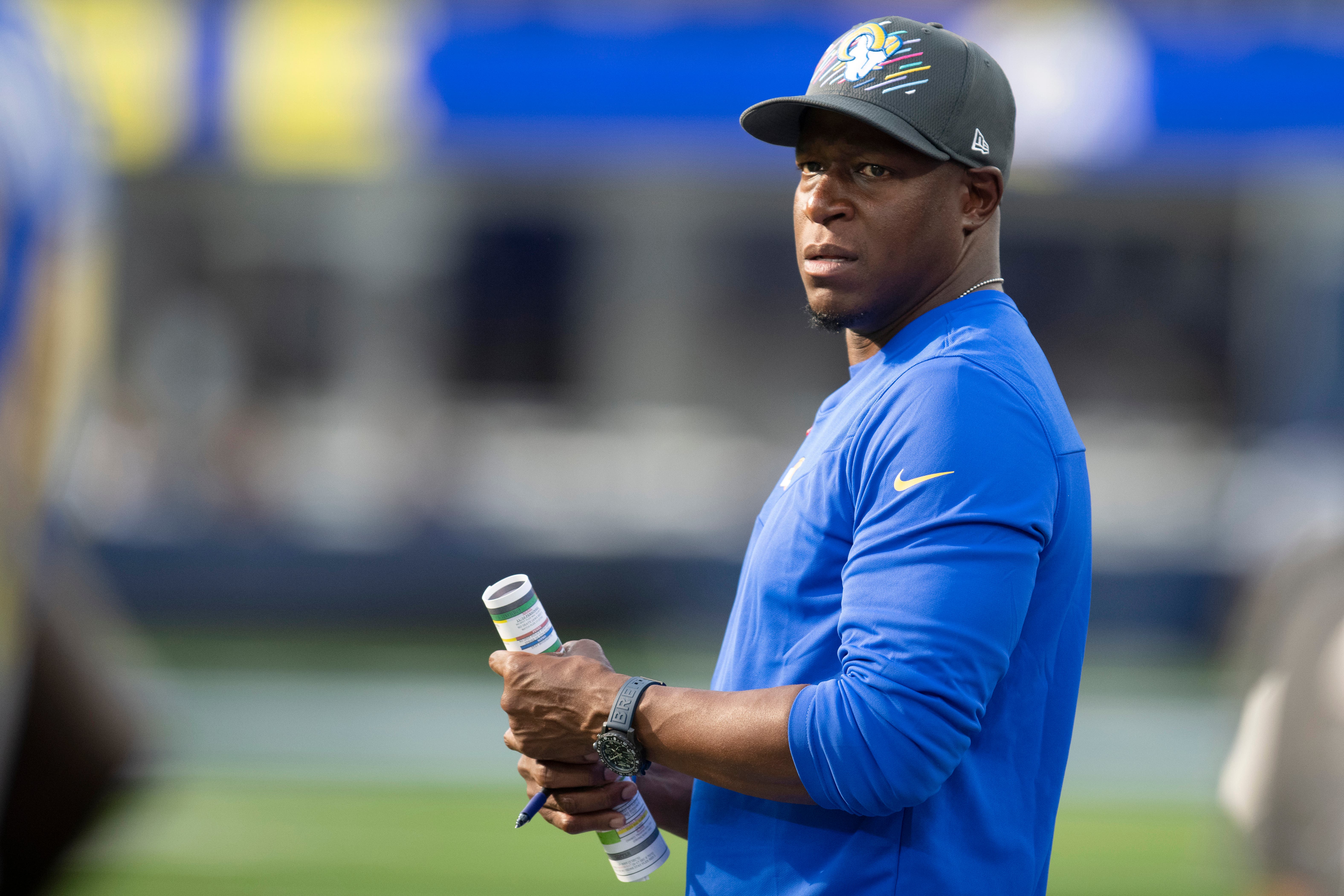 Raheem Morris has previously held positions with the Falcons (AP Photo/Kyusung Gong, File)