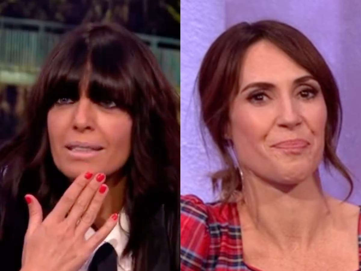 Claudia Winkleman blindsides One Show host Alex Jones with risqu&eacute; sexual innuendo