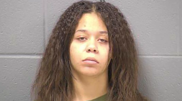 Kyleigh Cleveland, 21, the girlfriend of Romeo Nance who is suspected of killing eight people in Joliet, Illinois on Sunday