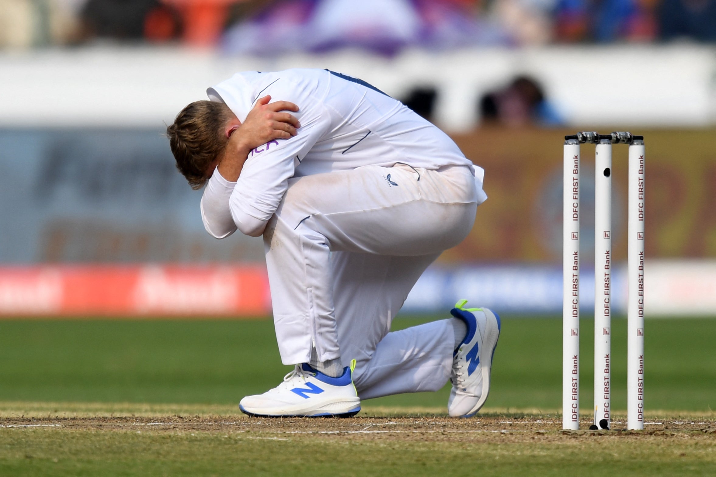 England find themselves fighting to stay in the first Test against India at Hyderabad