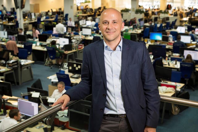 Nick Hugh has stepped down from the Telegraph Media Group (Telegraph Media Group/PA)