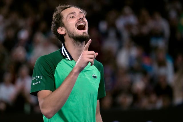 Daniil Medvedev reached the Australian Open final for the third time (Andy Wong/PA)