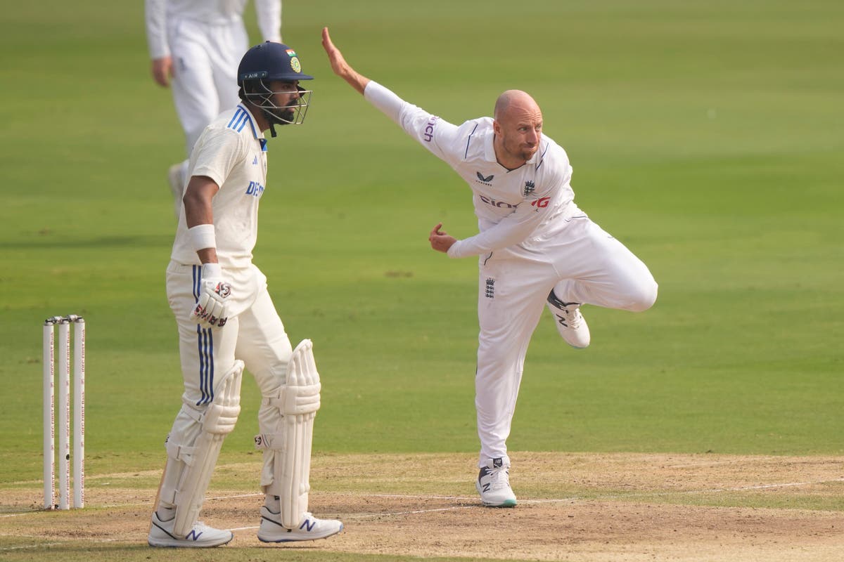 Jack Leach out of second Test in India with Shoaib Bashir close to England debut