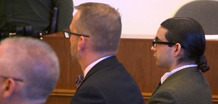 <p>Marcus Eriz (right) is sentenced for 40 years to life </p>