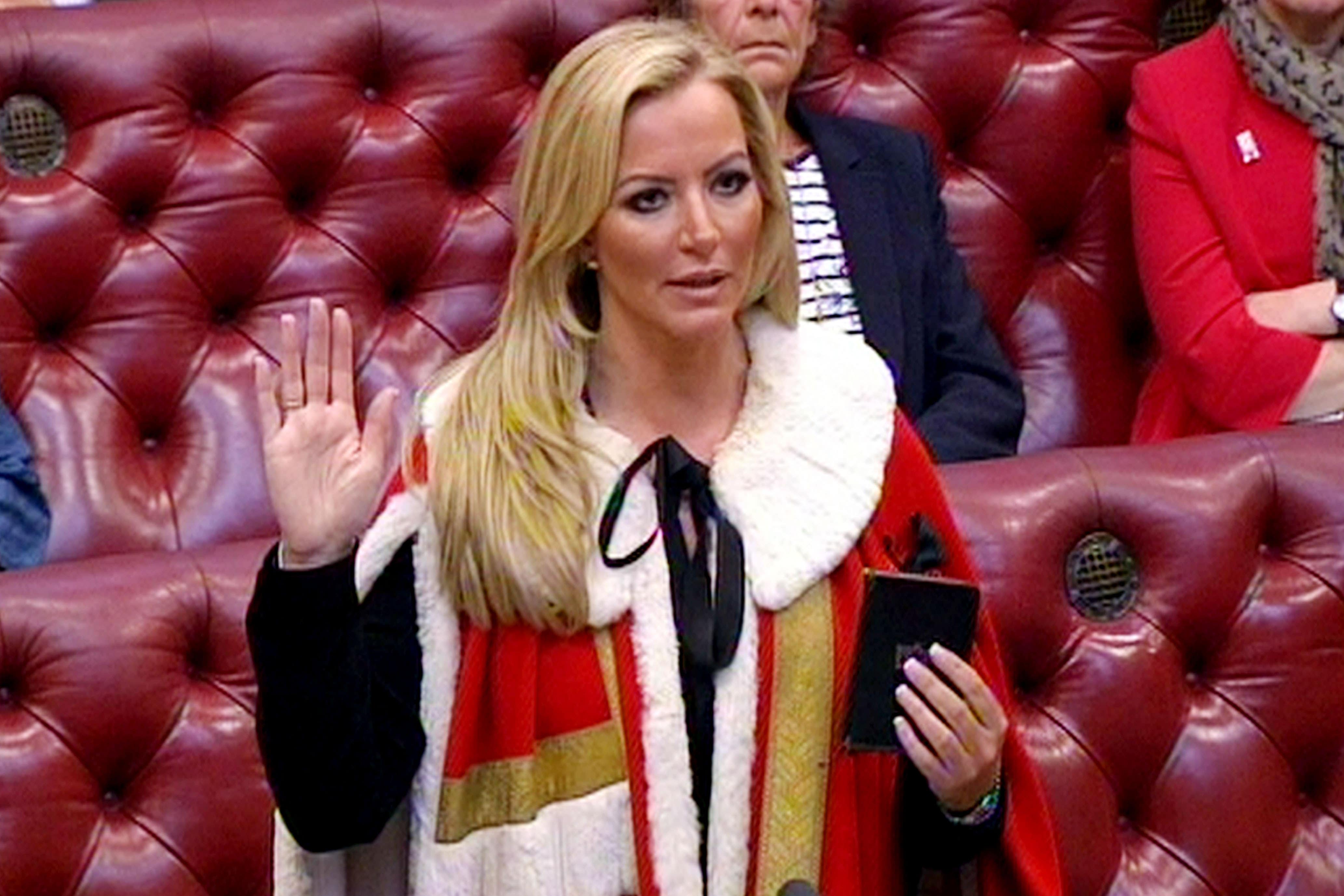 Assets linked to Baroness Michelle Mone and her husband Doug Barrowman have been frozen (PA)
