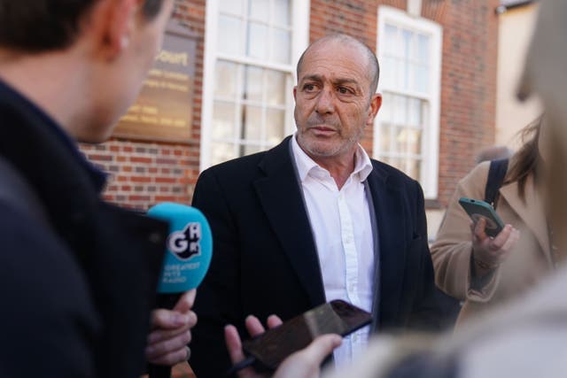 Mariano Janin, father of Mia Janin, speaks to the media outside Barnet Coroner’s Court (James Manning/PA)