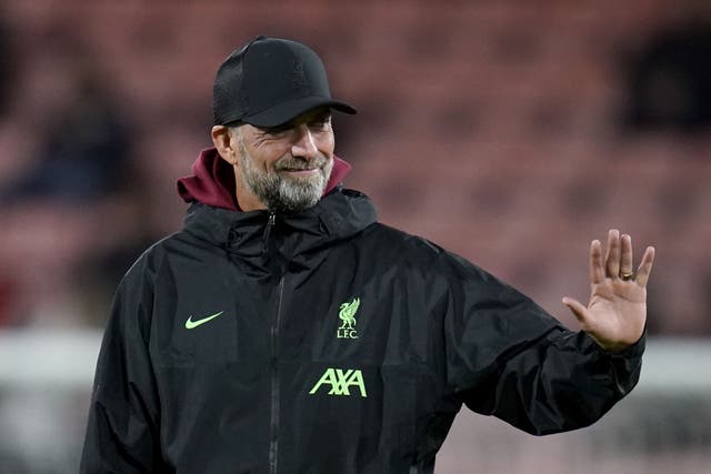 Liverpool manager Jurgen Klopp is stepping down at the end of the season (Andrew Matthews/PA)